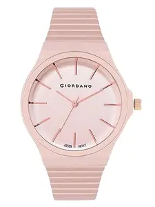 Giordano Analog Stylish Watch for Women Water Resistant Fashion Watch Round Shape with 3 Hand Mechanism Wrist Watch for Girls & Ladies to Compliment Your Look/Ideal Gift for Female - GZ-60058
