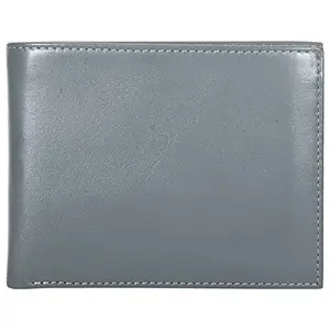 Genuine Leather Grey/Red Color Wallet for Women 50315 (8 Credit Card Slots)