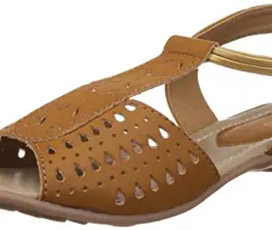 Bata womens Vans San. Light Brown Fisherman Sandal - 4 UK (5613989)