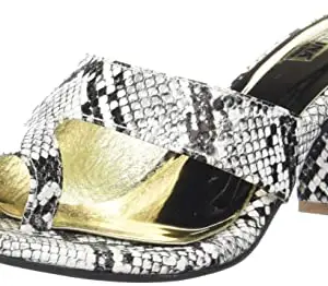 WalkTrendy Womens White Sandals With Heels - 8 Uk (Wtdw248_White_11)