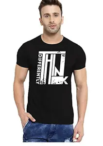 ALLEN BLACK Men's Round Neck T-Shirt Comfortable & Stylish Men's T-Shirt Idea for Gym, Sports, Casual Outings, or Lounge Wear - Large$5290 Black