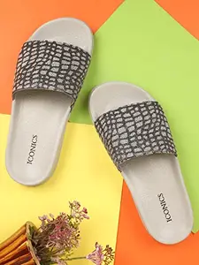 ICONICS Women's Sliders, Grey, 6