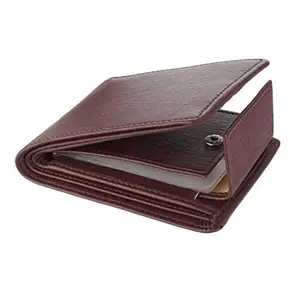fashmart Men Brown Artificial Leather Wallet (2 Compartment, 9 Card Holder)