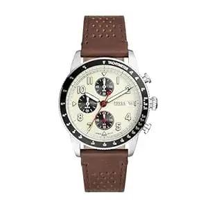 Fossil Sport Tourer Brown Quartz Leather Watch FS6042