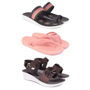 Women's Comfortable Sandal,Casual Lightweight Sandal for Everyday Wear for women'sREP-(COMBO-3)-1992-1975-1970-7-EURO-38