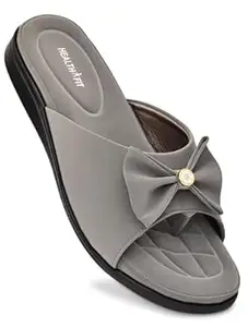 HEALTH FIT EXTRA SOFT Women's Comfortable Memory Foam Doctor Slippers/Flip-Flops|Fashionable Casual & Stylish|Lightweight & Breathable|Outdoor Synthetic Casual Chappals Sandals Ladies & Girls HF29