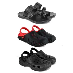 DRACKFOOT Men's Sandals | Lightweight Wear| Stylish & Easy to Wear For Men's GRT-SAN-(3-COMBO)-3152-3148-3123-6