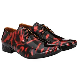 Aadab Trendy Formal Shoes/Party Shoes/ 2 Shoes Combo with Free Belt for Men and Boys (BAZAAR15244_VTR01-Blk-Red-2005-Brwn) Multicolor