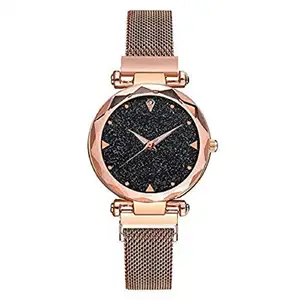 TFS Casual Black Dial Magnet Strap Analog Watch