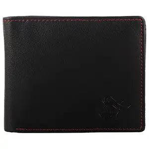 Walletzer International Genuine Leather Wallet for Men - Black