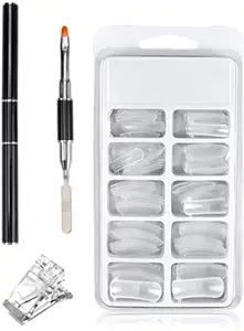 NAILSBAR Professional Premium Quality Of Polygel Kit with Application Kit includes 100 MOULDS POLY GEL NAIL TIPS + 1 MOULD CLIP APPLICATOR + SPATULA