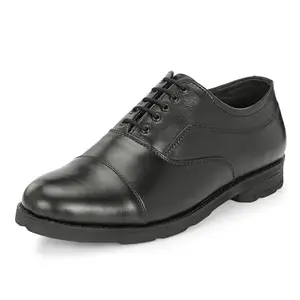 Blue Leather Men's 3953 Black Formal Shoes_10 UK (3953-1)