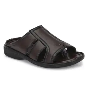 AZZARO BLACK Men Textured Comfort Sandals