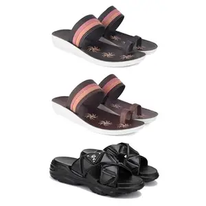 Women's Comfortable Sandal,Casual Lightweight Sandal for Everyday Wear | PCR-(3-COMBO)-1992-1990-1889-8-EURO-39