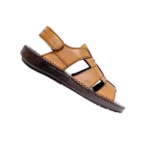 Pierre Cardin Men's Tan Leather Formal Sandal -(PC 7010 TAN)(6UK/India)(40EU)