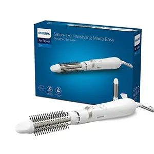 PHILIPS Philips Men's Air Styler for Salon-like hairstyling, 800W with Care setting, 3 flexible cool and heat settings, 30mm retractable argan-oil coated brush and concentrator BHA301/10