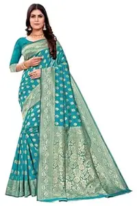Shasmi Women's Banarasi Saree Pure Kanjivaram Silk Saree Soft new ladies 2026 Design Wear Pattu Sarees Latest Cotton Party Sari collections With Blouse Piece for Wedding sadi (PARI S-1)