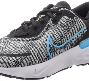 Nike Womens Sports Shoes W Renew Run 4-Black/Baltic Blue-White-Citron PULSE-DR2682-005-3.5UK