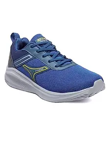 Action Men's Teal Blue & Yellow Mesh Running Sports Shoes - ATG-629-TEAL-BLUE-YELLOW_7