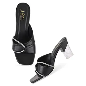 JM LOOKS Daily fashionable Trendy fancy soft comfortable Heel Sandal for women's girls ladies Women Block Heels