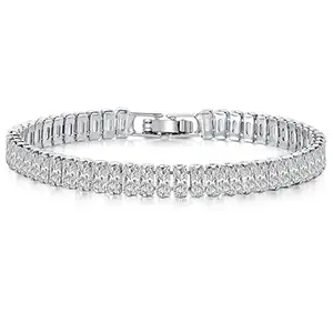 Peora Stainless Steel Openable Chain Tennis Bracelet Fashion Stylish Jewellery Gift for Men & Boys Valentines Gift for Him