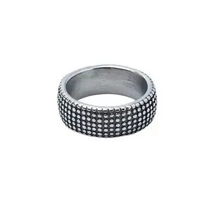 Salty Alpha Anti Tarnish Majesty Stainless Steel Finger Ring for Men | Stylish Durable Jewellery Accessories | Rings for Man | Minimal Jewelry | Birthday Gift for Boys (Size - 20)