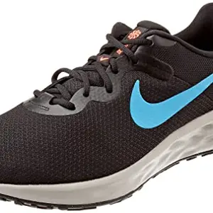 Nike Mens Revolution 6 Nn Black/Laser Blue-Cobblestone Running Shoe - 12 UK (13 US) (DC3728-012)