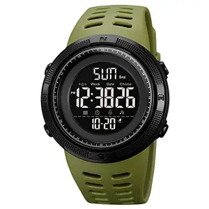 SKMEI Men's Digital Sports Watch 50m Waterproof LED Military Multifunction Stopwatch Countdown Auto Date Alarm - 2070