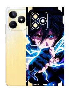 AtOdds - REALME NARZO N53 Mobile Back Skin Sticker - Lamination - Rear Screen Guard Protector Film Wrap (Coverage - Back+Camera+Sides) (Design - Anime 42)