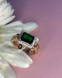 RHINESTONE JEWEL Women Finger Ring | |Eternal Elegance: A Woman's Signature Ring