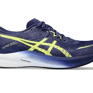 ASICS Womens Hyper Speed 3 - Deep Ocean/Glow Yellow Running Shoes, UK - 5