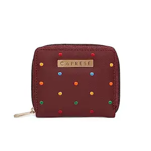 Caprese Women's Faux Leather Popsicle W Small Burgundy Wallet