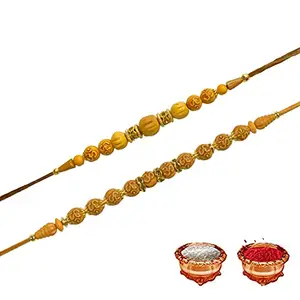 Manonita Rakhi Gift for Brother, bhaiya bhabhi, Gift Set (Rakshabandhan Mug, Roli,Chawal) BBA-BS