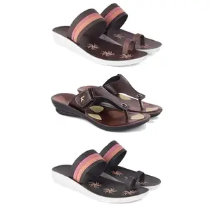 Women's Sandals | Lightweight Wear| Stylish & Easy to Wear For Women'S PCV-SAN-(COMBO-3)-1990-1963-1992-8