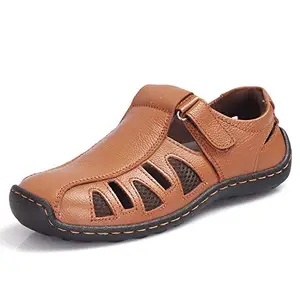 Burwood Men BWD 261 Tan Leather Fisherman Sandals-7 UK (41 EU) (BW 262)