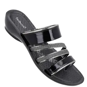 WALKAROO WL7523 Womens Fashion Sandals Dailywear and Regular use - Black