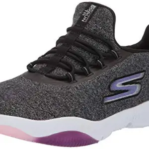 Skechers womens GO RUN TR- EXCEPTION BLACK/LAVENDER Running Shoes -3 UK (6 US) (15190)