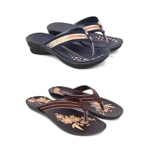 Women's Comfortable Sandal,Casual Lightweight Sandal for Everyday Wear | (Combo 2)-1957-O21-8
