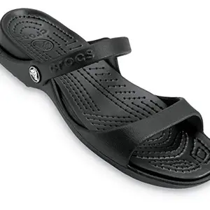 crocs Women's Cleo Black Sandal-2 UK (W4) (10043-060)
