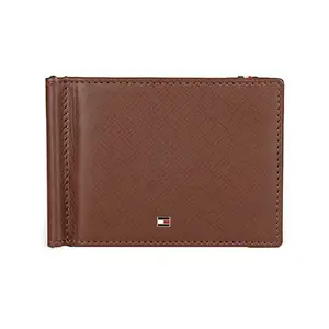 Tommy Hilfiger Anton Men Leather Money Clip Tan