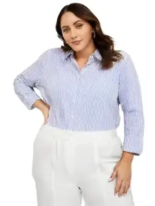 Tiptop Trends Women’s Shirt | Casual Formal Stylish Top for Office, College & Daily Use | Blue | XL