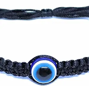 PDY FASHION Evil Eye Black cord Adjustable Handmade Bracelet for Girls, Boys, Men and Women Unisex Adult Pack of 1