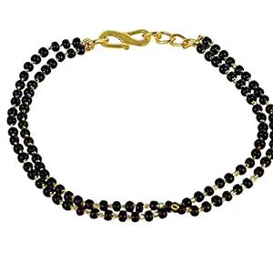fashion accessories Bracelet Black Gold Plated Star Bangle Style Hand Bracelet Mangalsutra