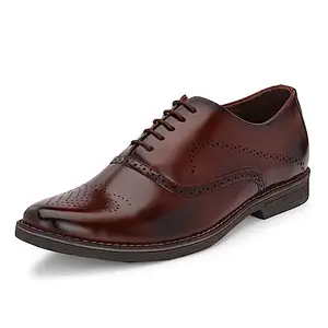 Centrino Formal Shoe for Men | Soft Cushioned Insole for All-Day Comfort | Stylish & Elegant Design | Perfect for Office, Business Casual & Formal Attire 6424-2_Brown_6