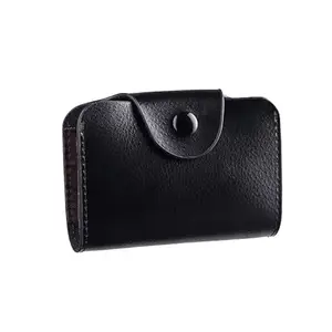 Stealodeal Black RFID Protected Genuine Leather Debit/Credit/ATM 15 Slots for Men & Women Card Holder (Smart Wallet)