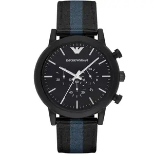 Emporio Armani Emporio_ArmaniLuigi Chronograph Black Dial Men's Watch AR1948