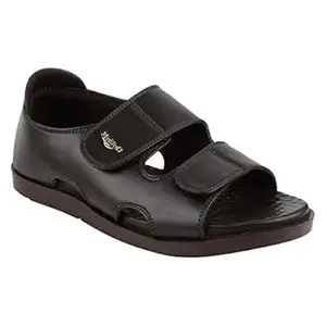 Medifeet Men's Brown Double Strap Open-Toe Sandals