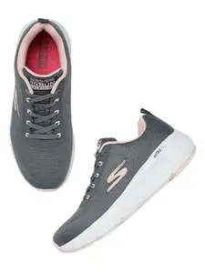 Skechers-Women's Running Shoes-GO Run ELEVATE-COVENTINA-128327ID-CCPK-8 Charcoal/Pink