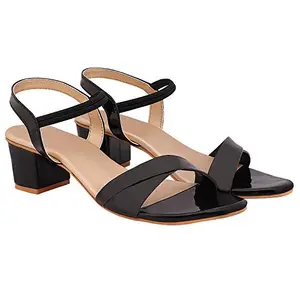 Shoetopia Women's Flat Sandal (8 Uk) /Black