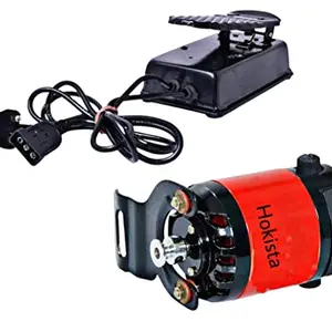 HOKISTA MINI SEWING MACHINE MOTOR (FULL COPPER WINDING) WITH SPEED CONTROLLER Red And Black Color